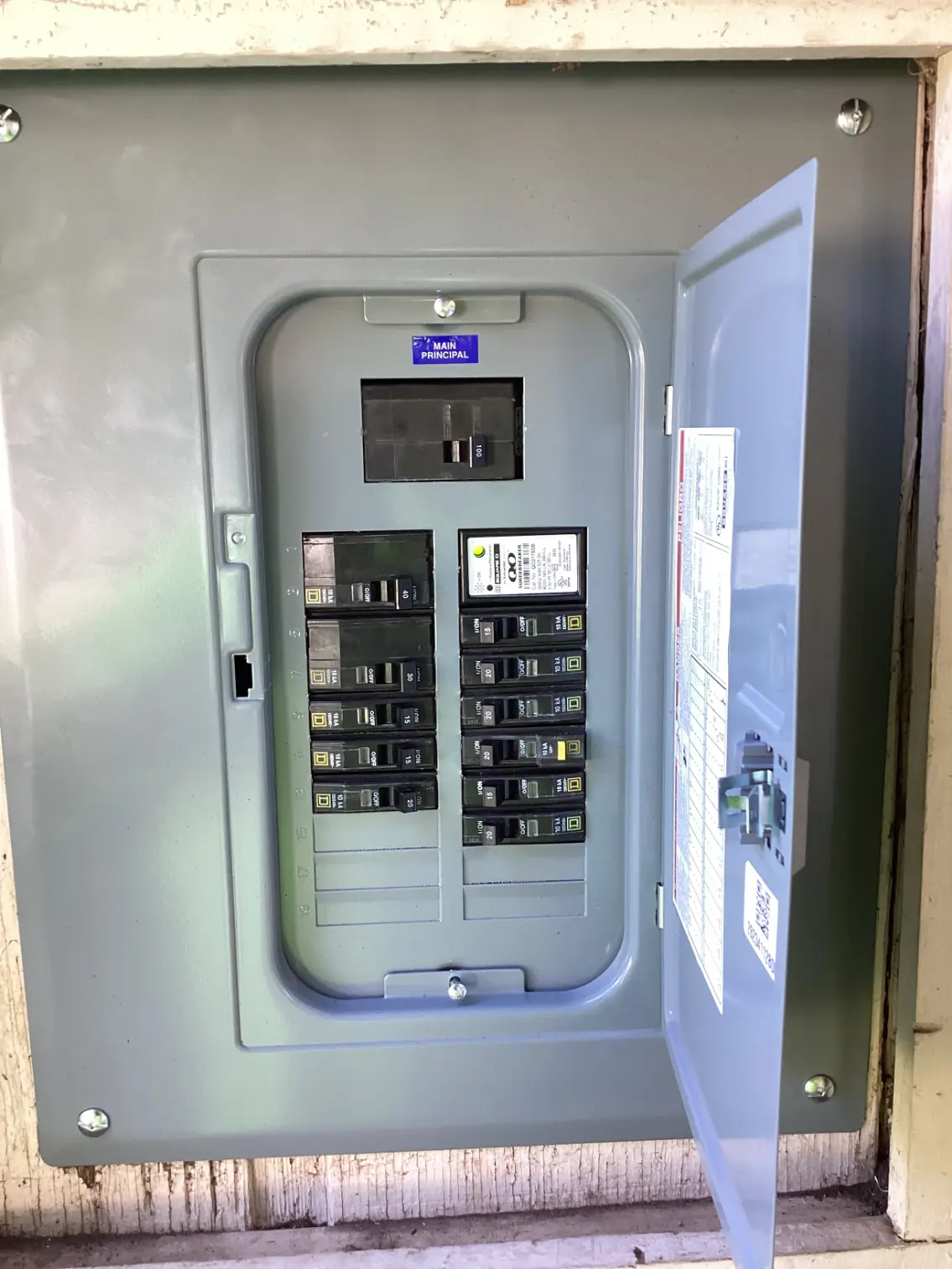 Electrical panel after upgrade